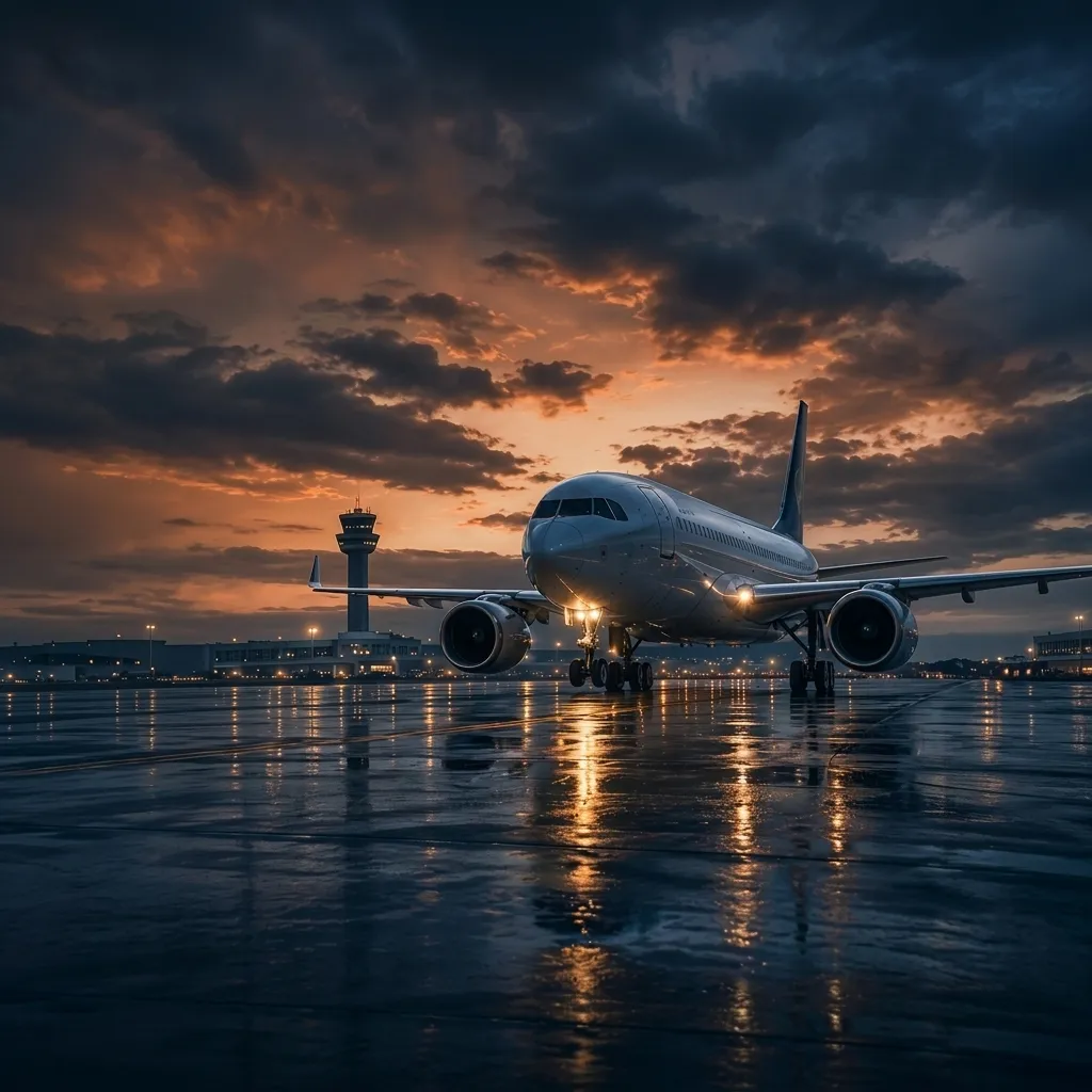 Runway at Sunset